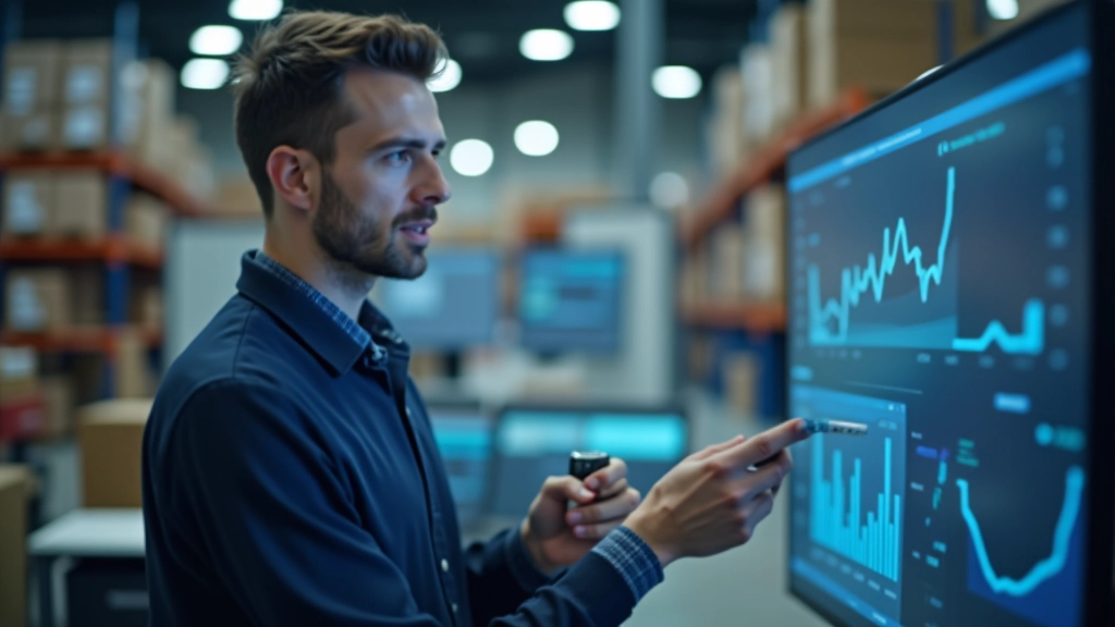 Řídící místnost logistického centra se monitorem zobrazujícím mapy tras a dodávek v reálném čase